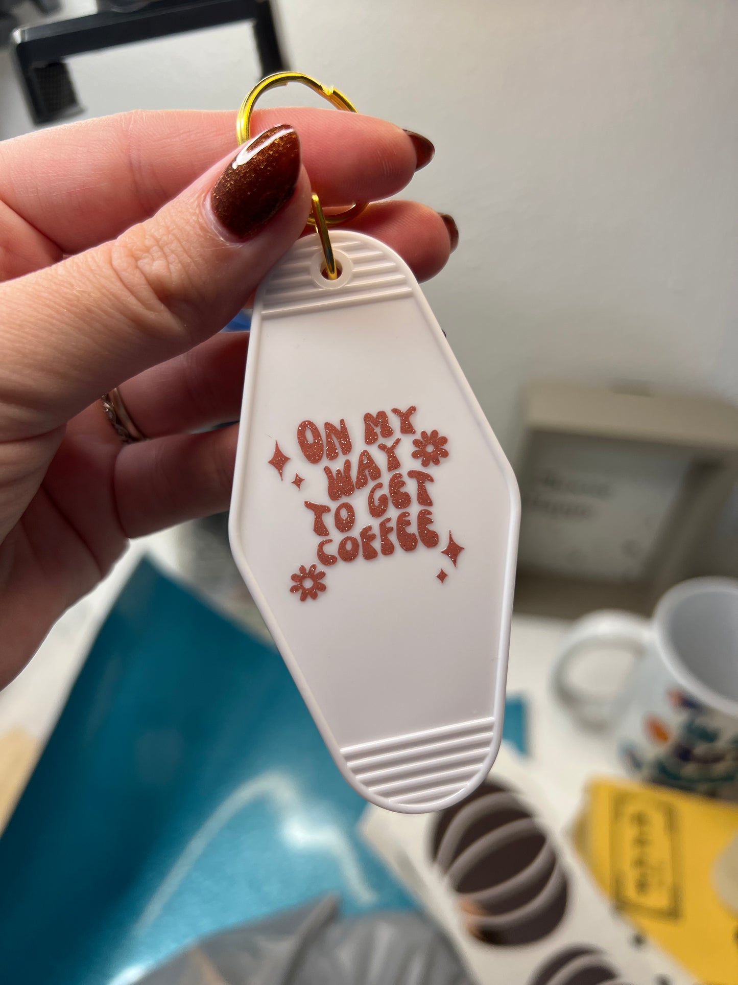 Motel Keychain • Coffee Design