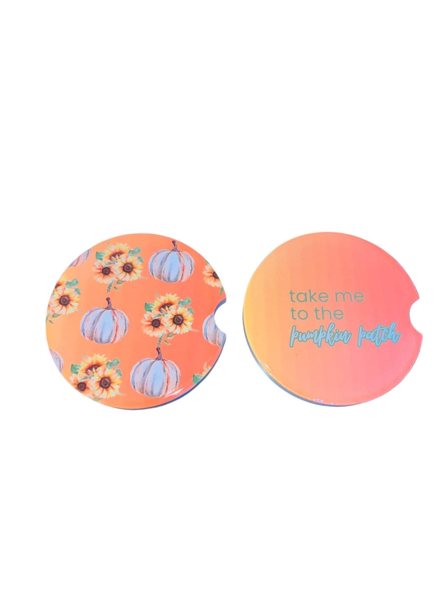 Car Coaster Set • Pumpkin Patch
