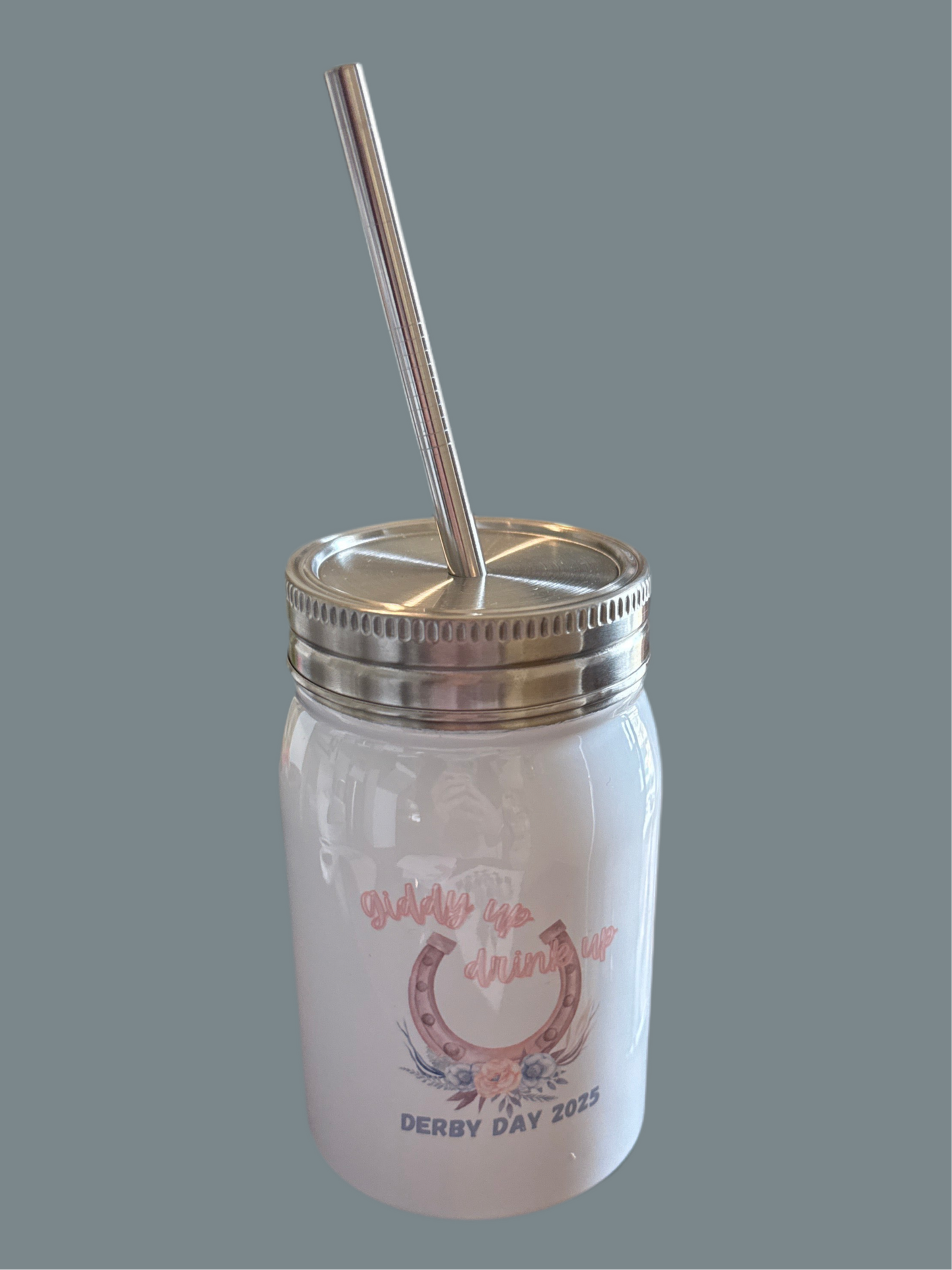 Mason Jar Cup • Derby Day Design