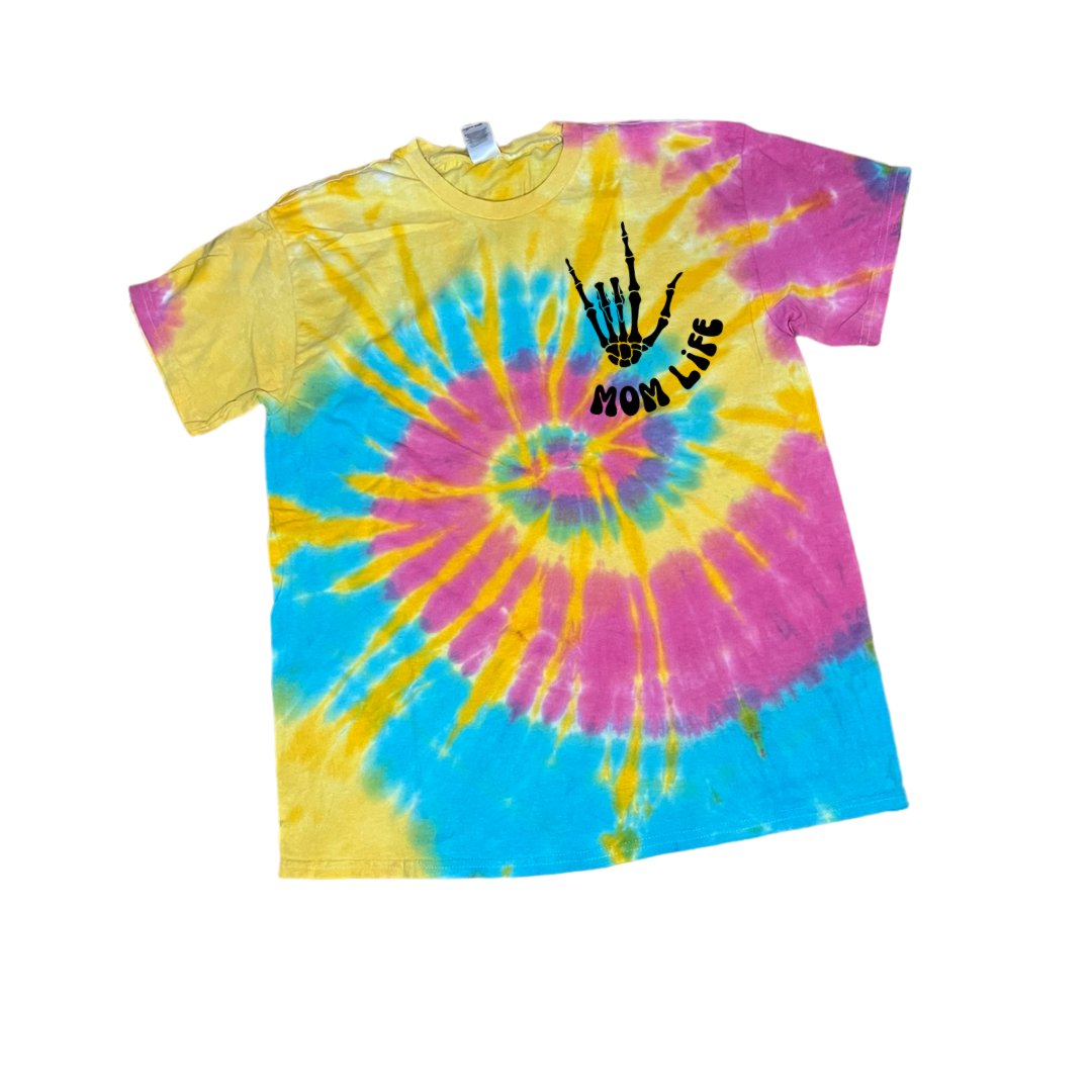 T-shirt Short Sleeve • Tie Dye Mom Life Design