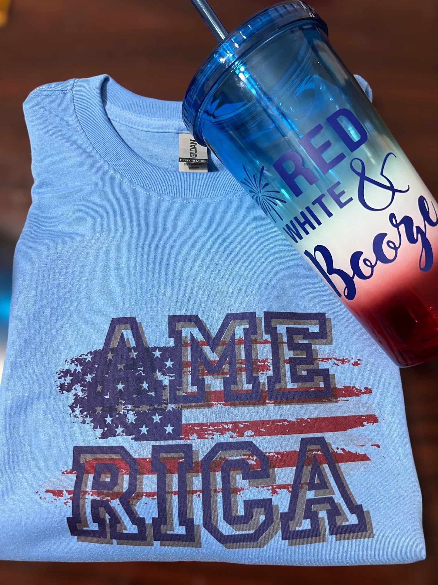 Tumbler • Red White & Booze Design
