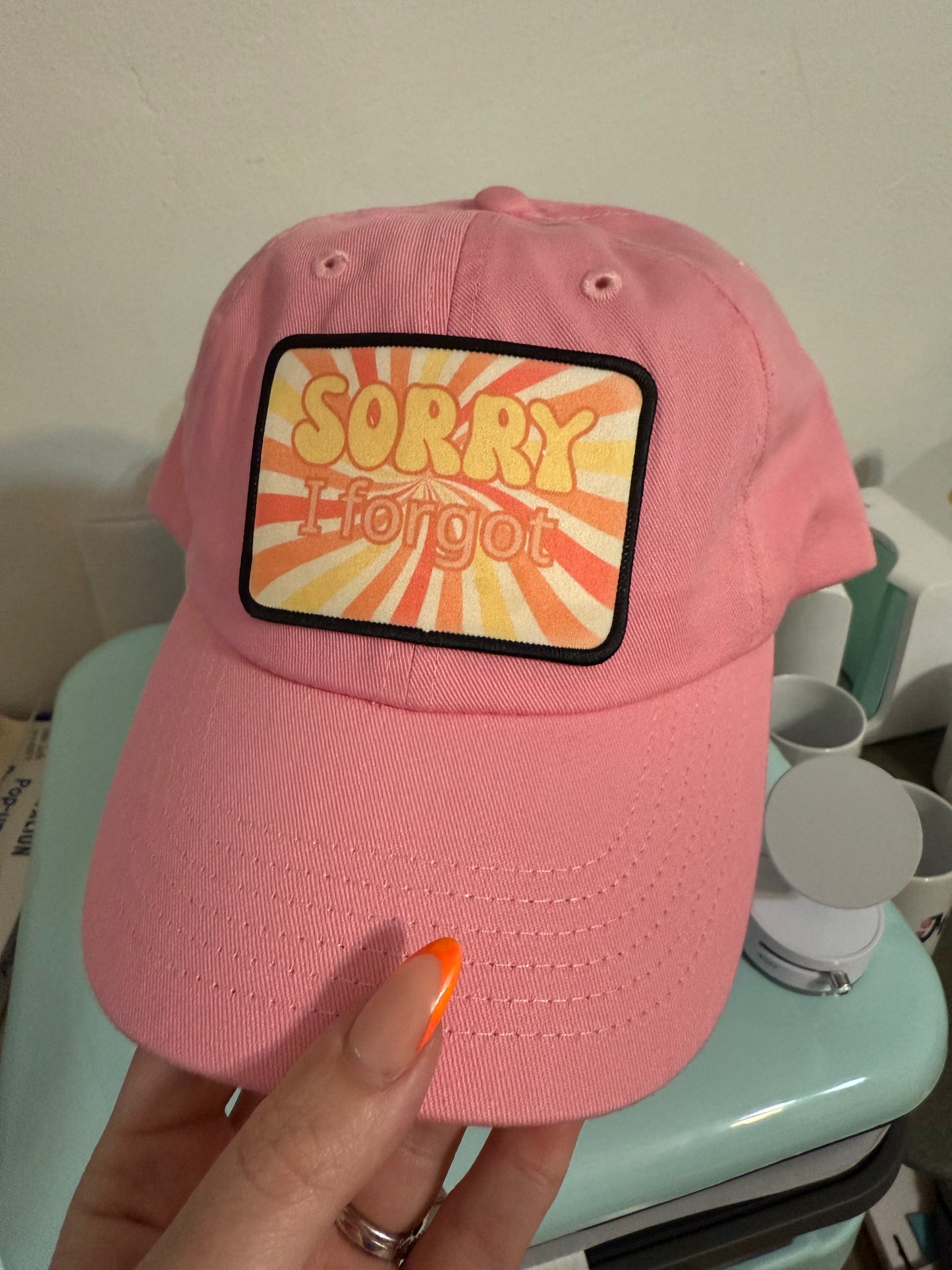 Baseball Hat • Sorry Patch Design