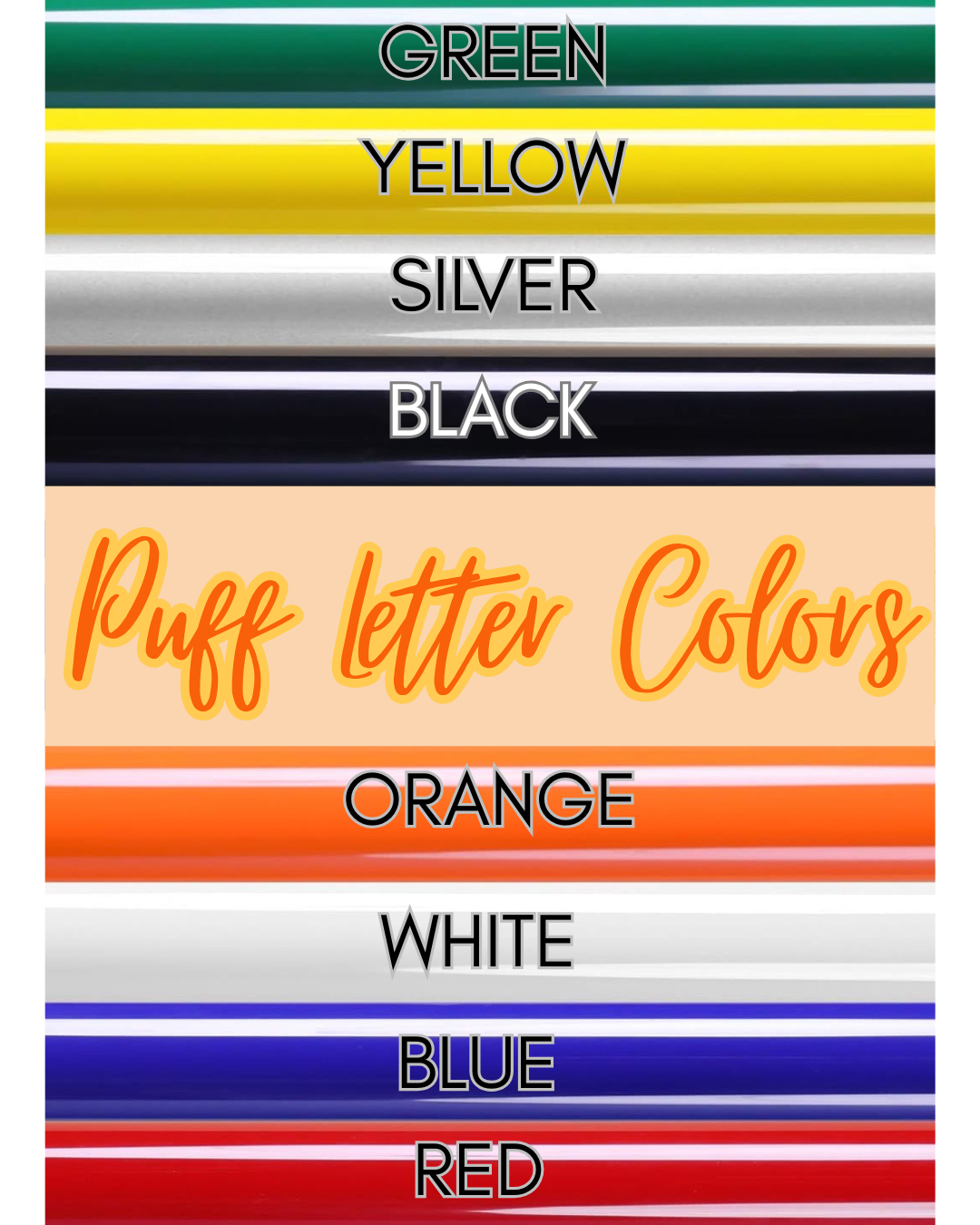 Puff Letter Crewneck • Your Design