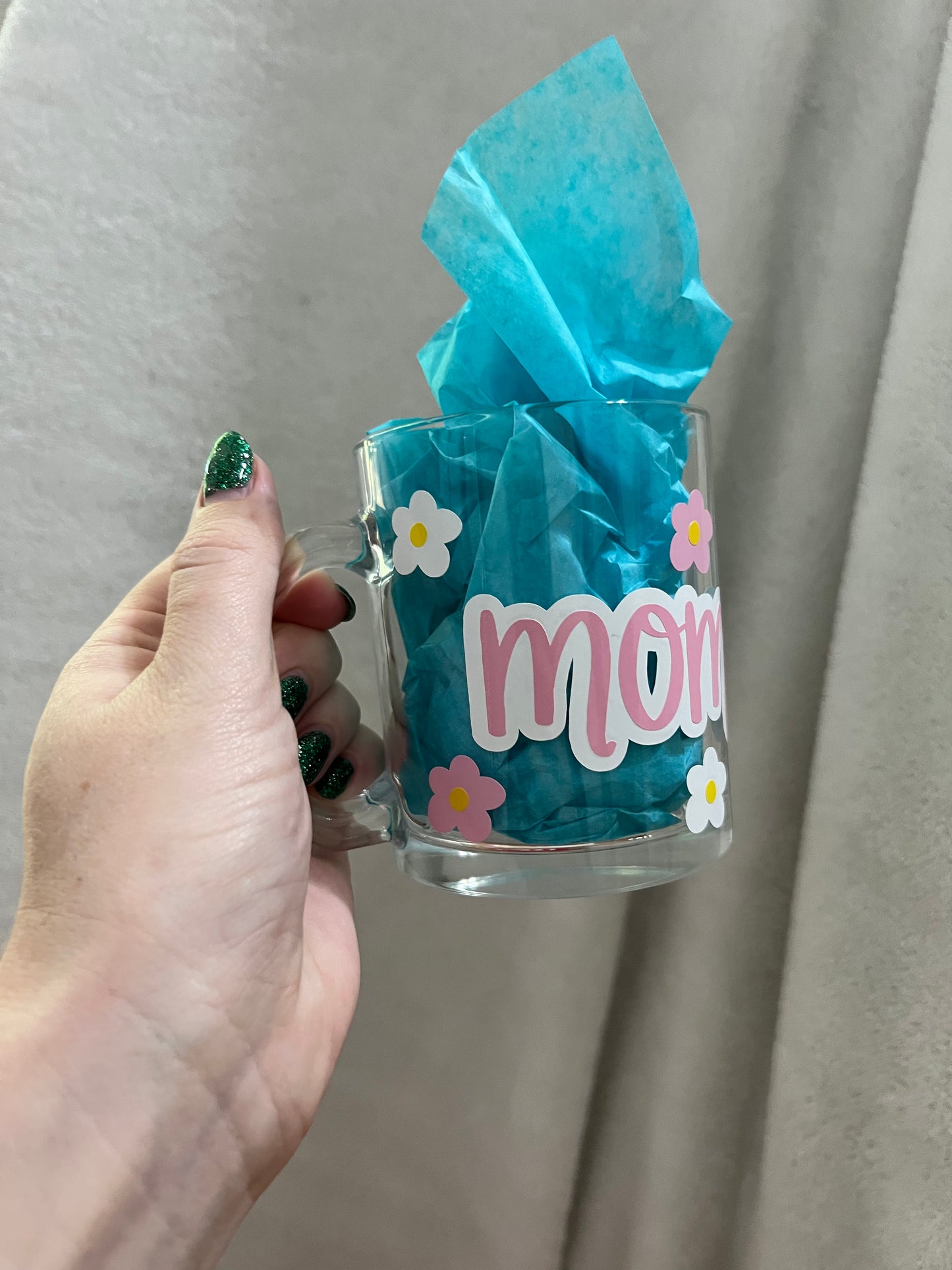 Retro Mom 11oz Glass Mug