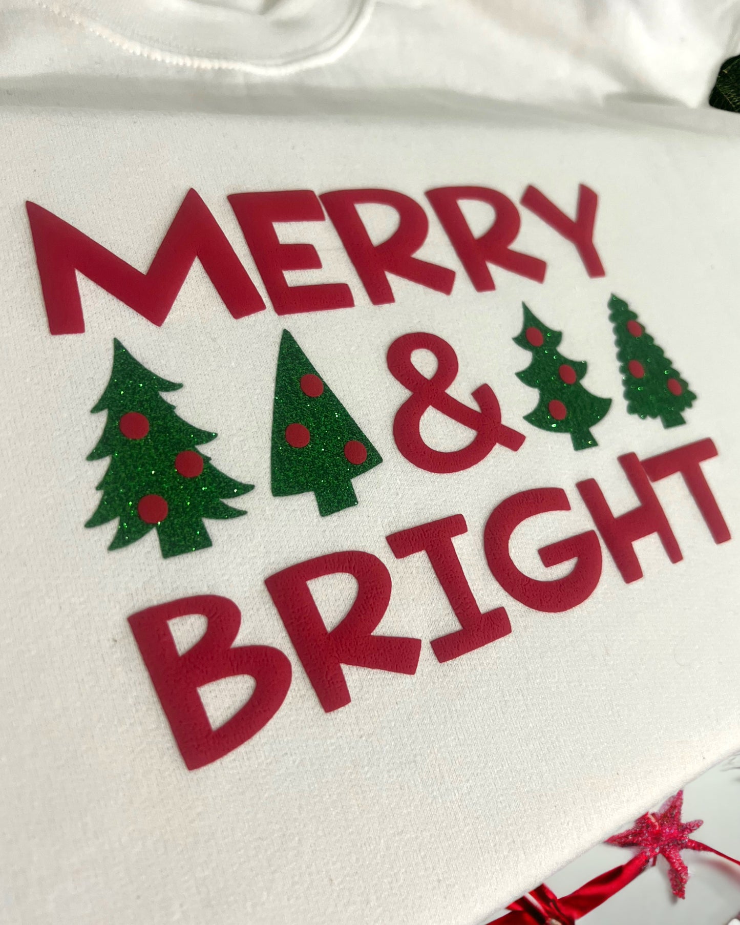 Merry & Bright PUFFY LETTER Shirt
