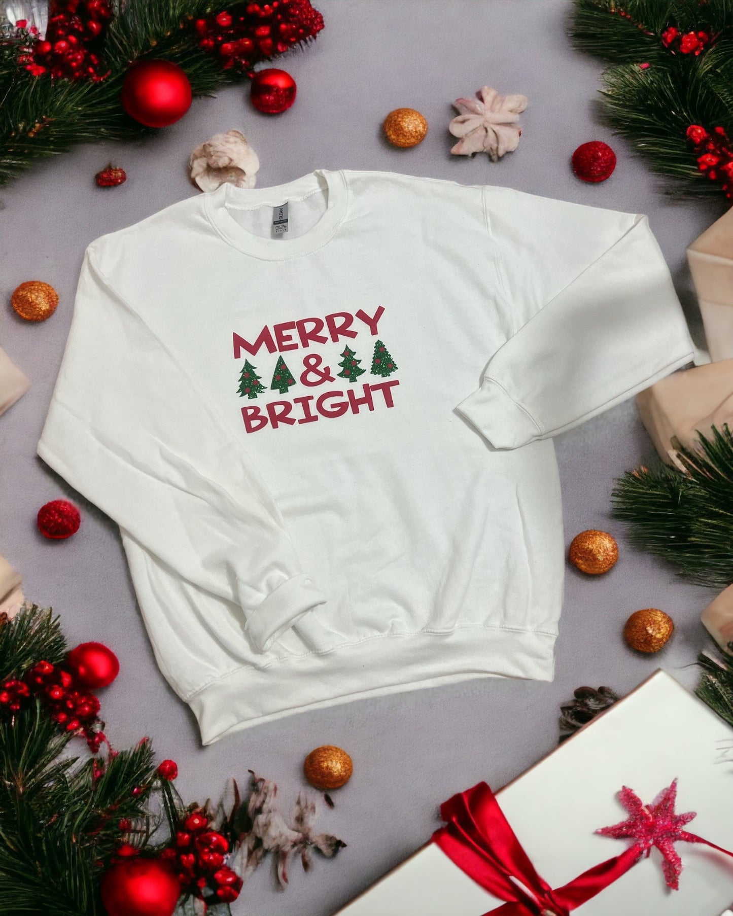 Merry & Bright PUFFY LETTER Shirt