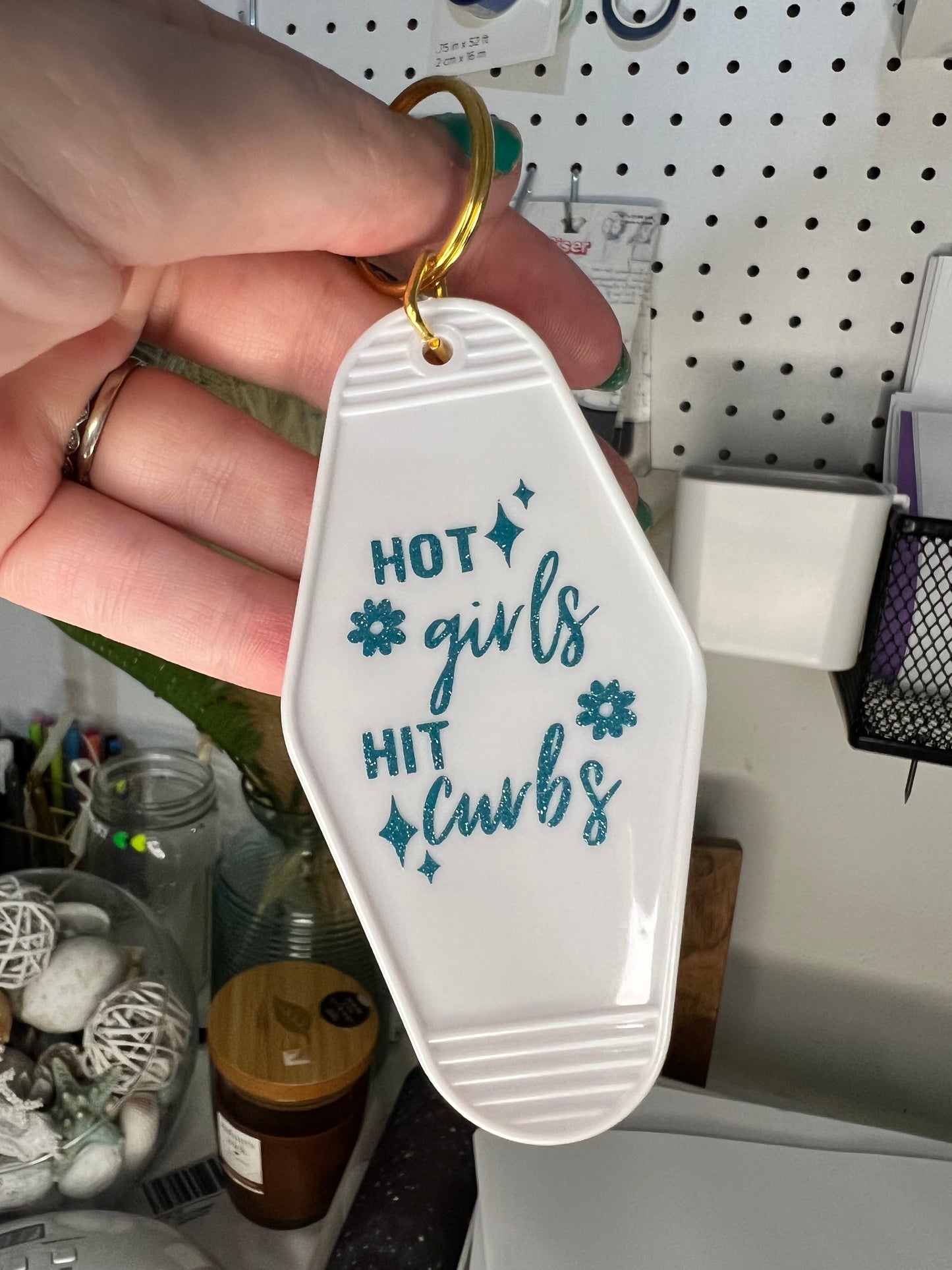 Hot Girls Motel Keychain