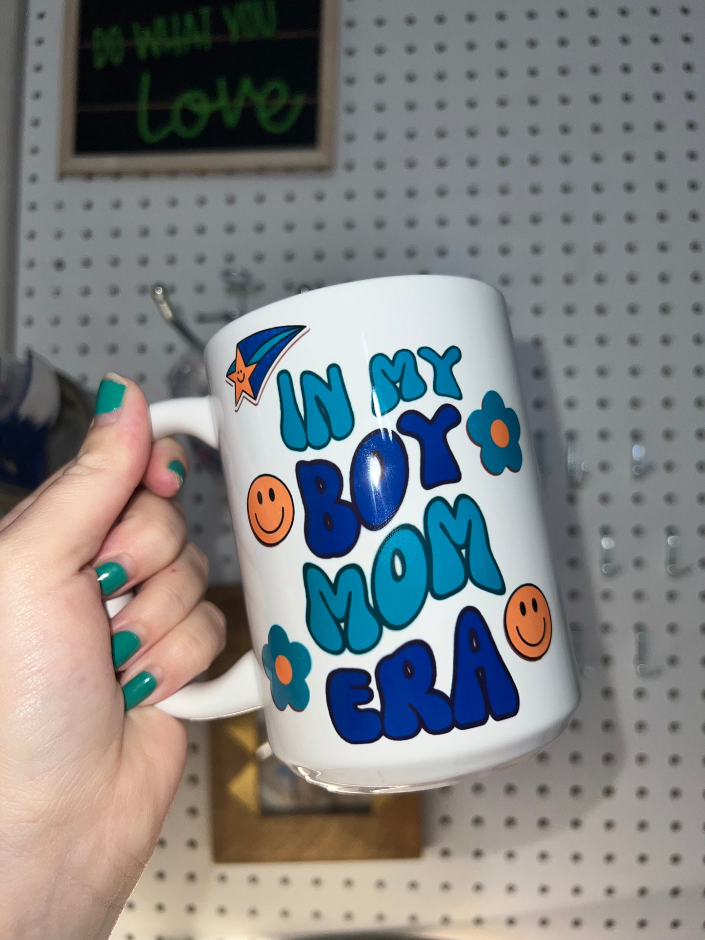 Boy Mom Era Retro 15oz Mug