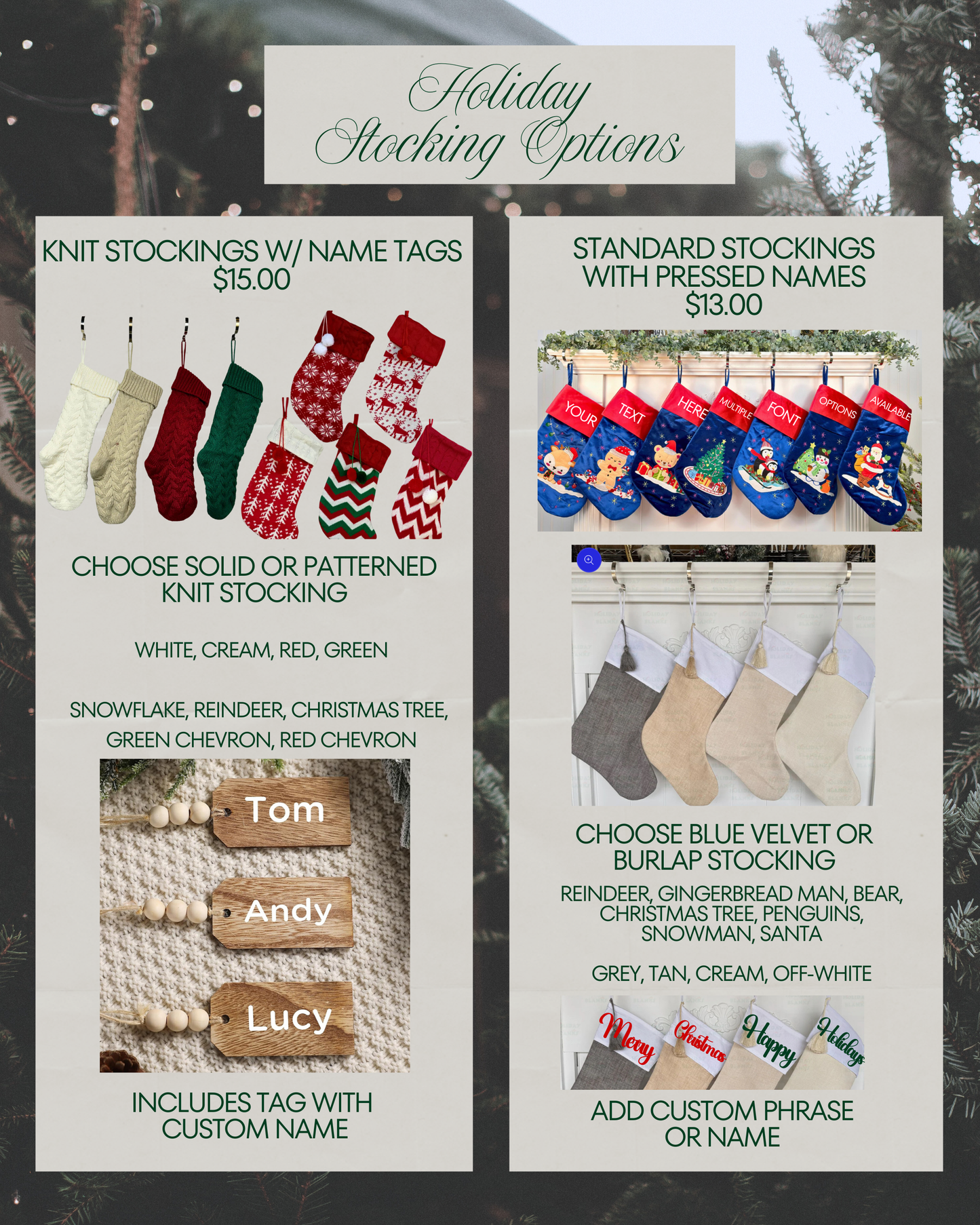 Custom Christmas Stocking