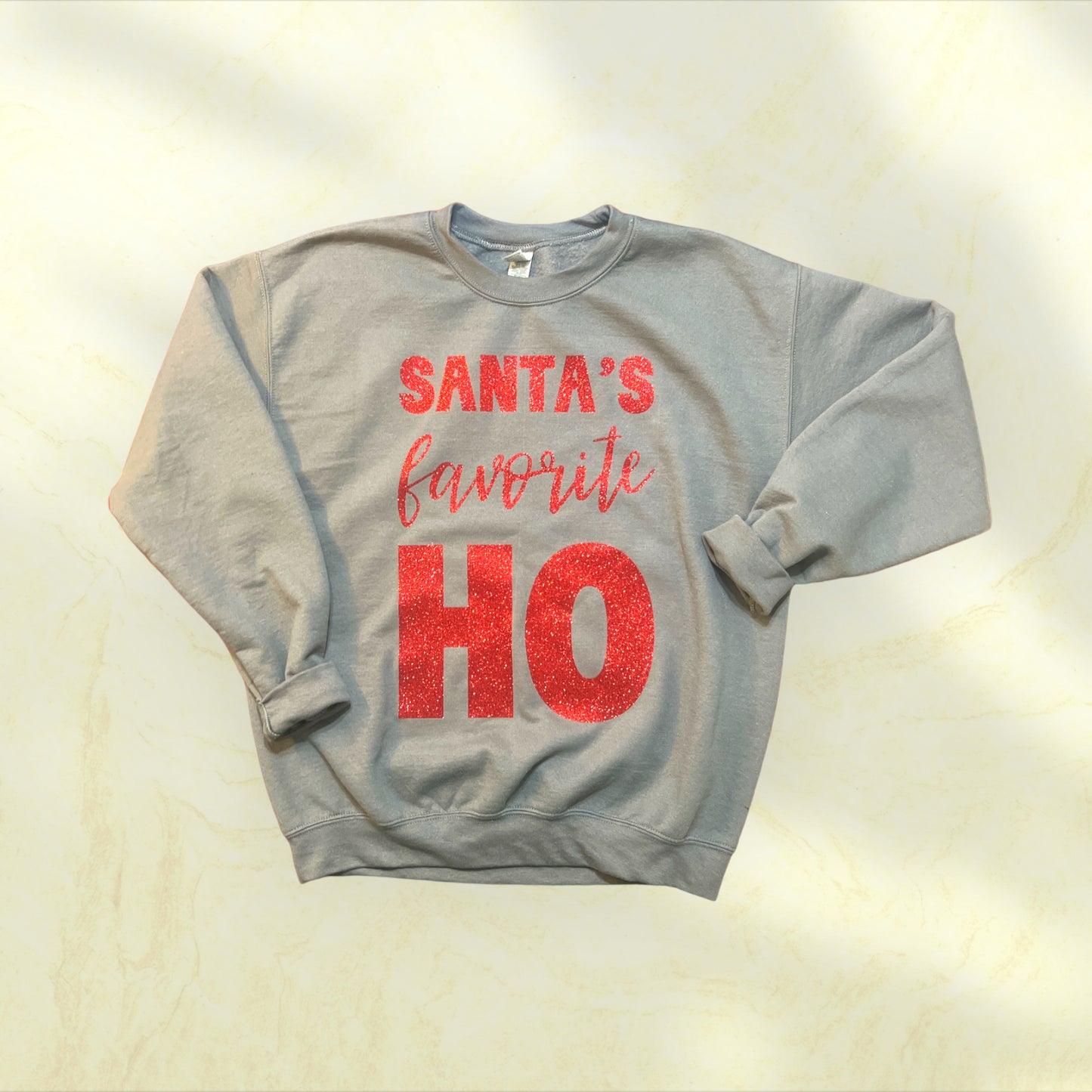 Santa’s Favorite Glitter Crewneck