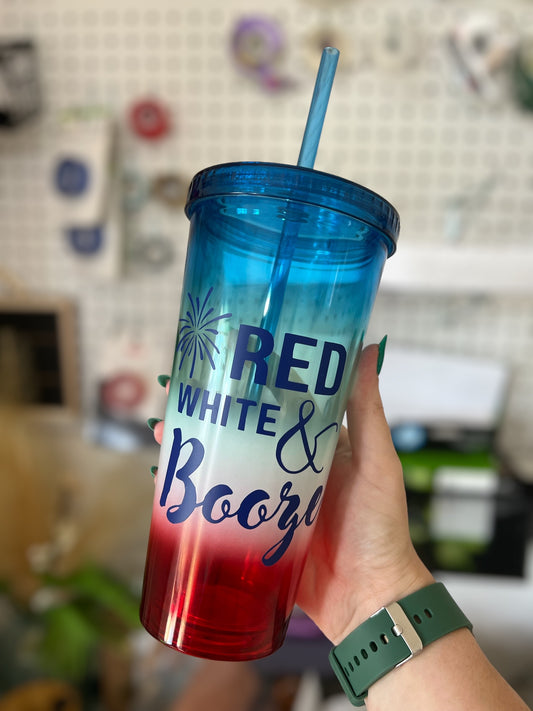 Tumbler • Red White & Booze Design