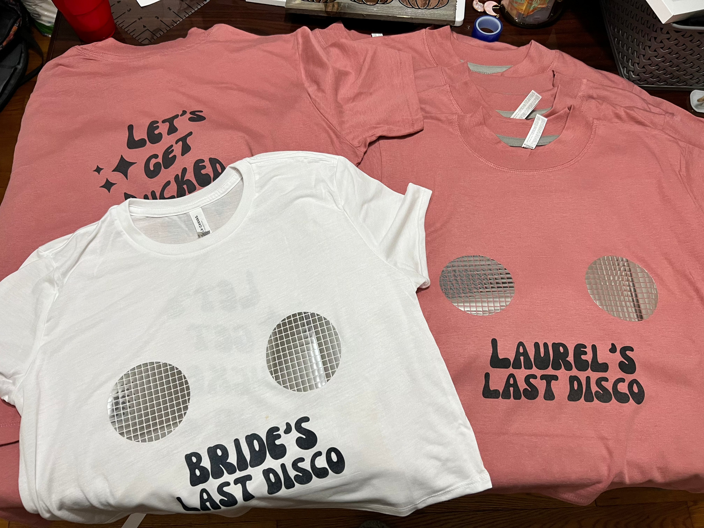 Last Disco Bachelorette Short Sleeve Crop T-shirt