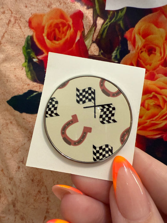 Button Pin • Derby Race Design