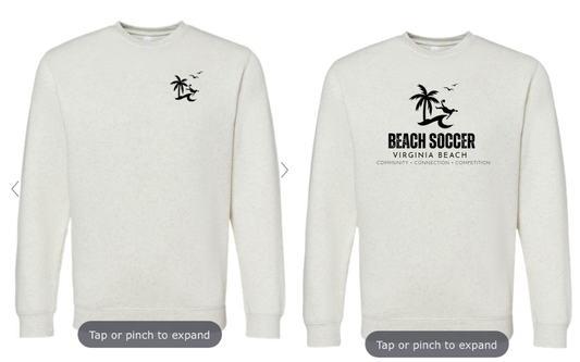 BSVB Heather Cream Crewneck